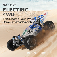 Wltoys 144011 1:14 Scale Remote Control Car Four-Wheel Drive Off-Road High-Speed Metal Chassis Drift Vehicle Model Toy  Rc Car