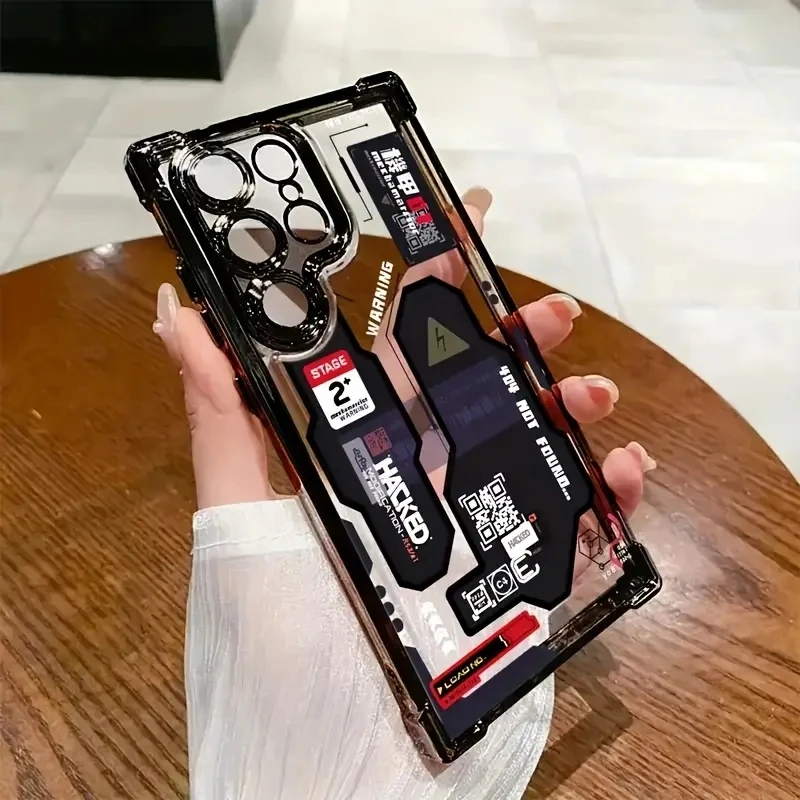 Phone Case for Samsung Galaxy A55 A53 Cases S26 S25 S24 S23 S22 S21 FE Plus Ultra A54 A35 A34 Mecha-Style Graffiti Airbag Cover view 5