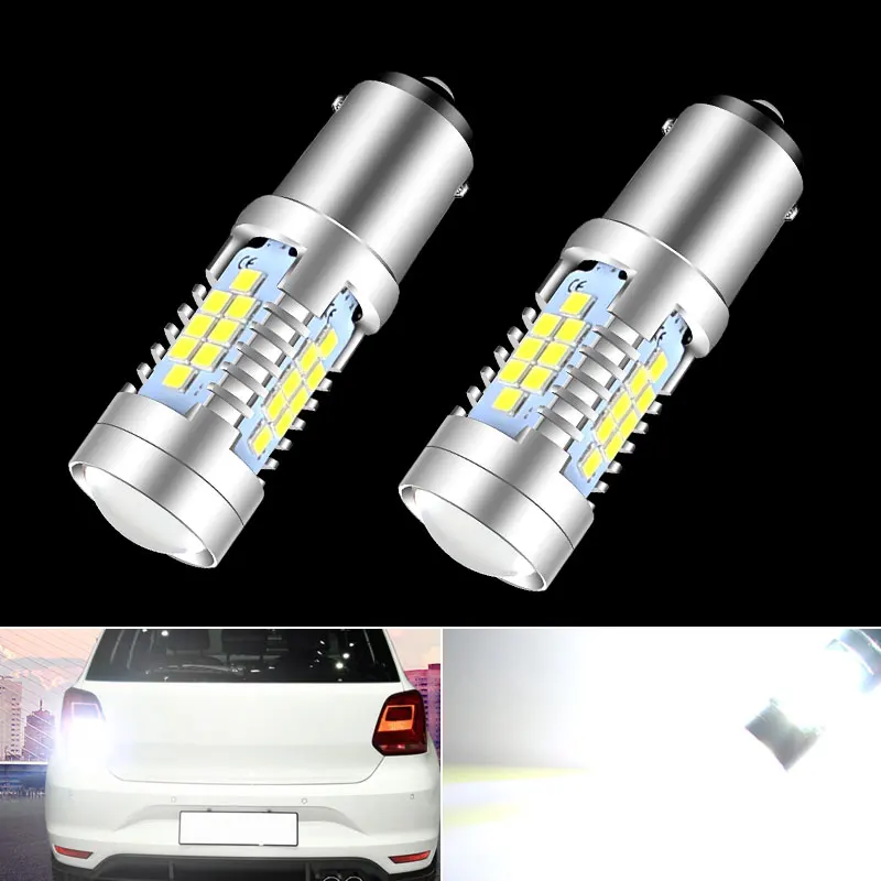 2x LED Reverse Light Blub P21W BA15S Canbus For VW Touran Beetle Amarok Bora Crafter Fox Multivan MK5 Santana Sharan Transporter