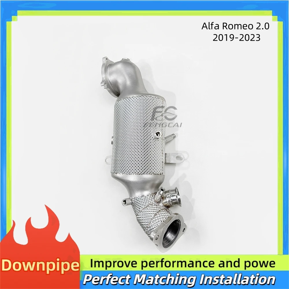 

Каталитический нейтрализатор с высоким расходом для Alfa Romeo 2.0 2019-2023, изолированная водосточная труба из нержавеющей стали без неисправности двигателя