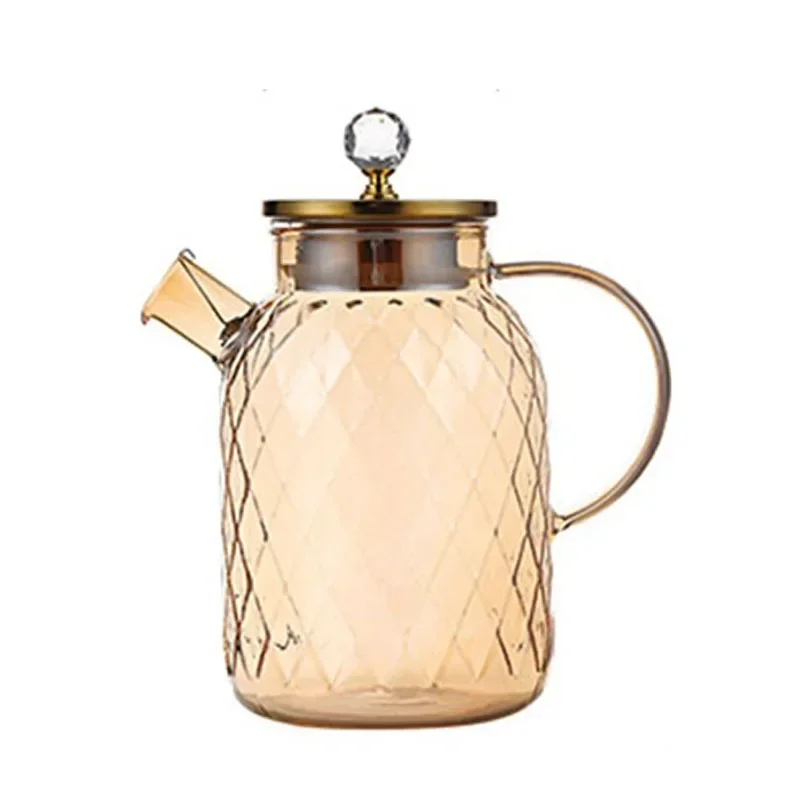 Living room borosilicate glass lemon juice cold drink cold kettle household large capacity cool white open cold kettle Lanling