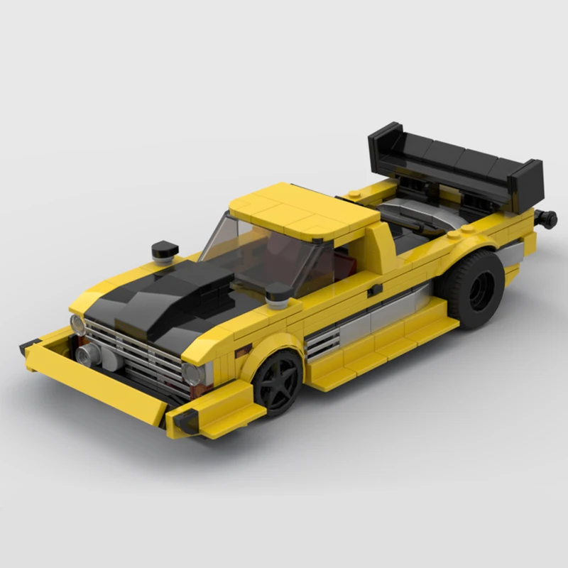 Speed Hypercar Model MOC Building Bricks F100 Drag Truck City Car Modular Holiday Toys Suit Assemble Technology Gifts Display