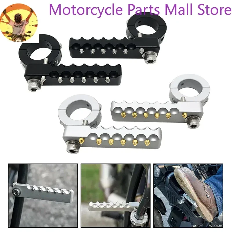 Apoio para os pés dianteiro, estacas giratórias e dobráveis para motocicleta, 22-28mm, para bmw r1200gs adv r1250gs lc f800gs r1200r s1000xr