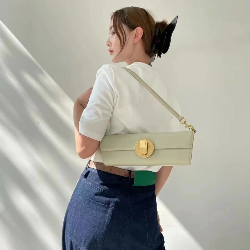 

PECO 2025 Fashion New Easy-to-carry Leather Shoulder Bag High-end Retro Crossbody Underarm Bag Women's Bag