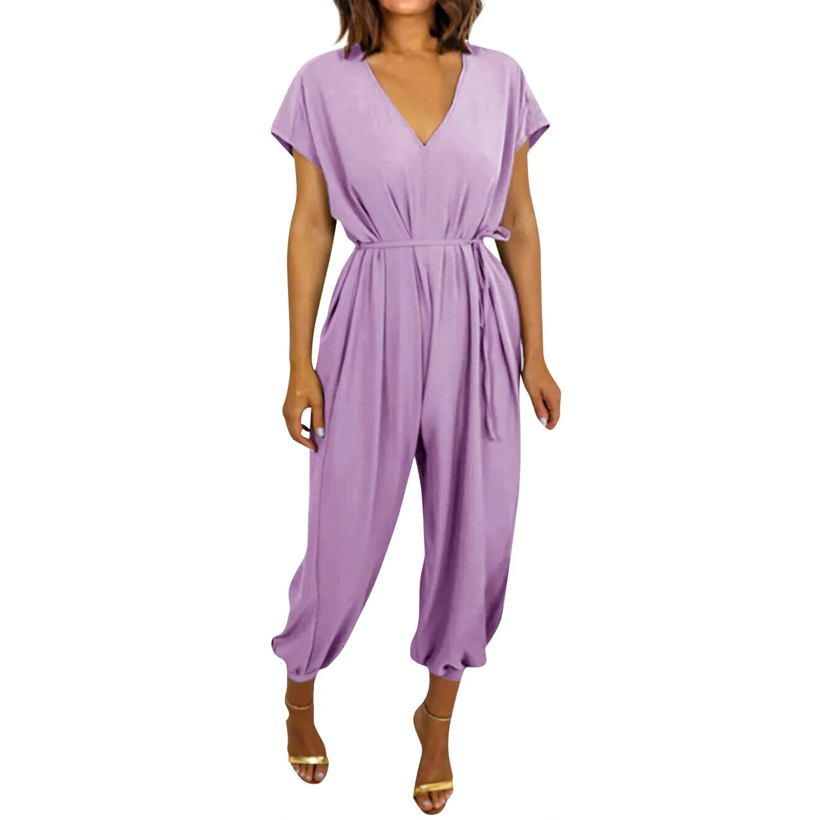 Fashion Jumpsuit Women Pattern Summer Clothes Women Summer Harlan Wide Leg Women Playsuit Overall Mono Deportivos Mujer Gym