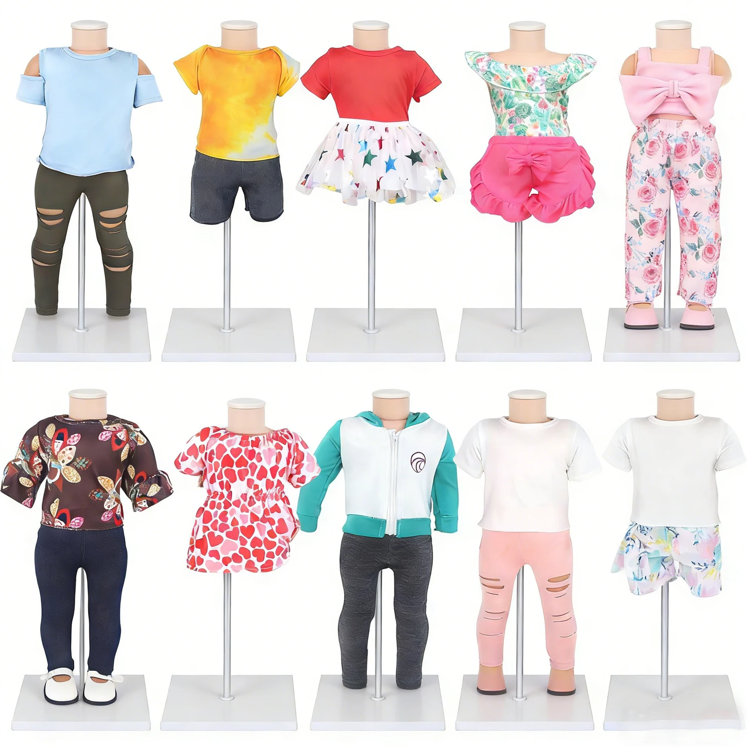 18-Inch American Doll Clothes Set Star Heart Dress Sports Suit Casual Clothes Outfit For 43cm Baby Newborn&OG Girl Dolls Toy