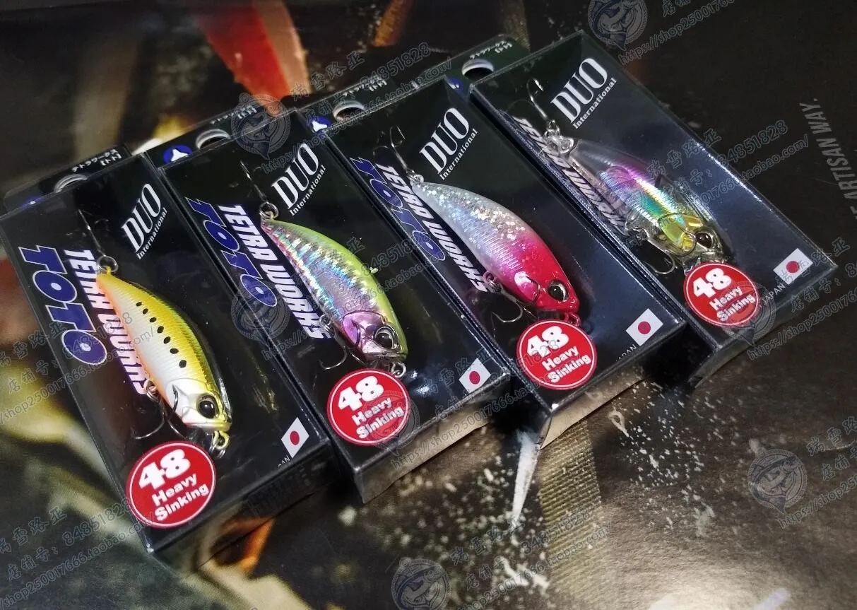 

Japan DUO TOTO 48HS Submerged Minnow 4.3g Trembling Micro Matter Stream Upturned Mouth Green Horsemouth Bait