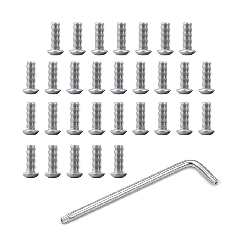 

Silver Screws Alloy Screws M365 Pro Bottom Waterproof Cover Locking Screws Anti-Theft Plum Screws