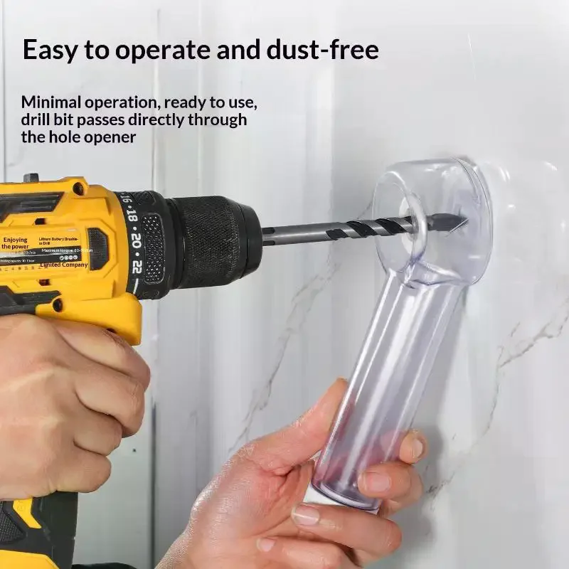 

1/2 шт. герметичная система защиты от пыли для дрели с интегрированным отсеком для хранения сверл для чистого и безопасного сверления