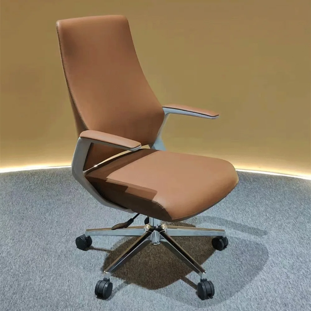 Office chair with armrests Boss chair Business meeting room  front  ergonomic Computer Simple