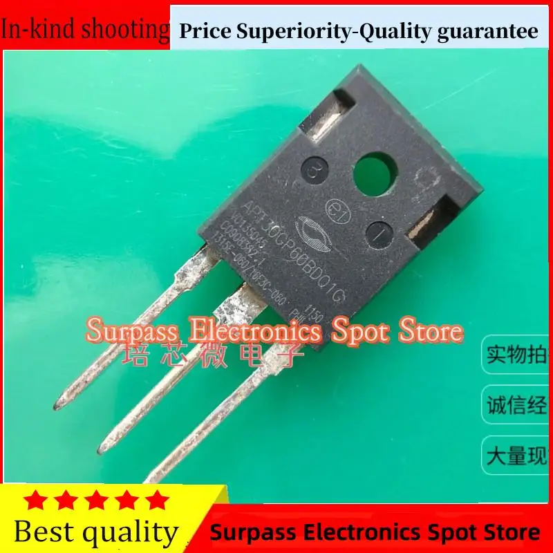 50PCS-100PCS  APT30GP60BDQ1G  IGBT 600V 100A   Price Superiority-Quality guarantee