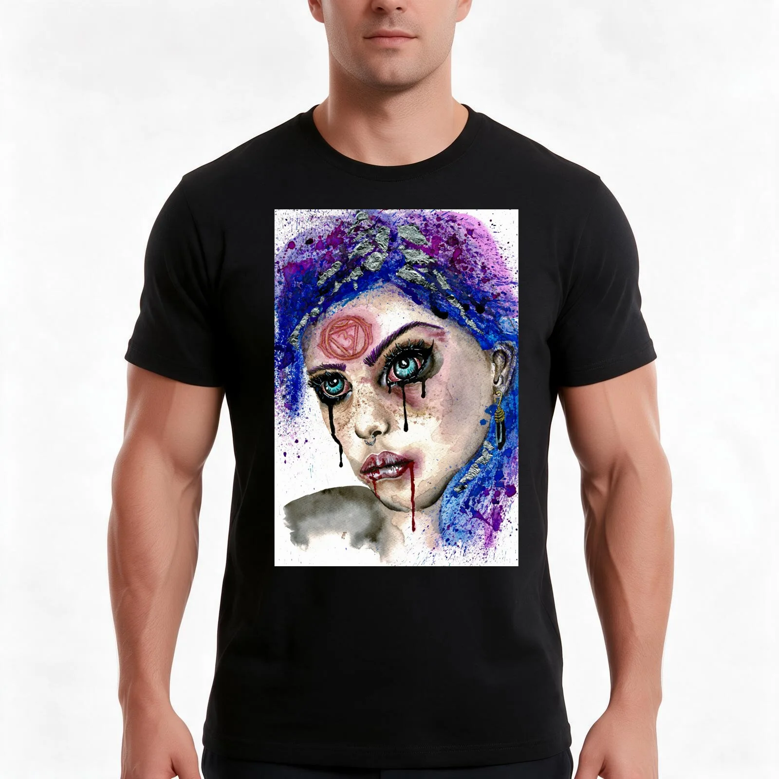 Dark Night Of The Soul - Healing T-Shirt, Summer Casual Cotton Tee, Oversized Streetwear Tops, Vintage Graphic Print