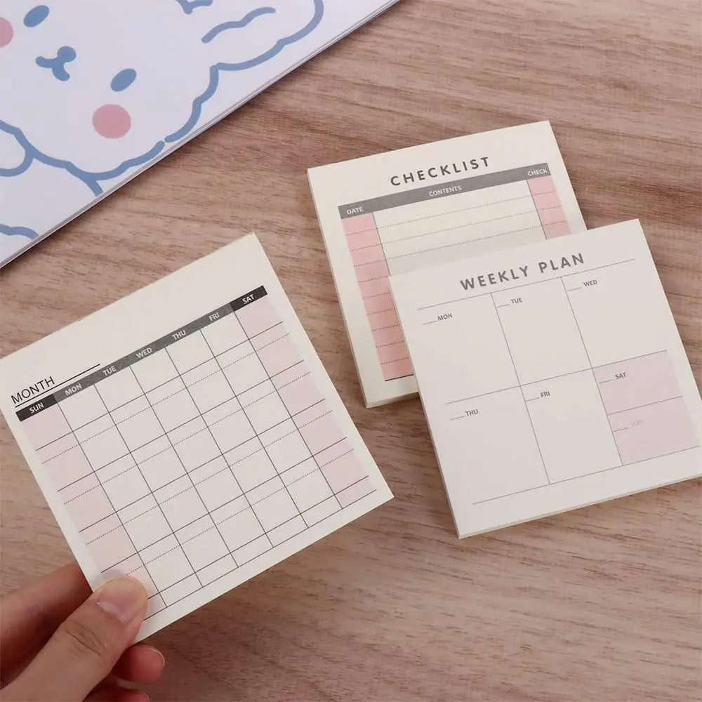 60 sheets Small Plan List Check List To Do List Notebook Daily Weekly Weekly Plan Memo Pad Month Planner