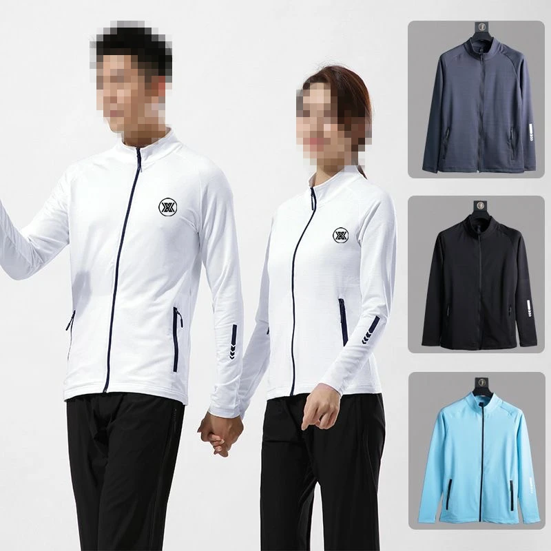 

High quality Golf wear Men's Woemn Sports zipper Coats Spring Slim Elastic fashion Hoodie Casual male golf top Clothing 골프웨어 여성