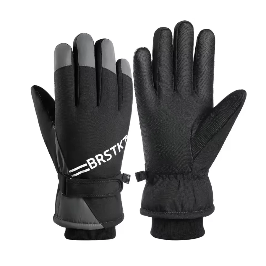Winter Ski Gloves, Thermal Warm Touch Screen Gloves Windproof Water Resistant Non-slip Snow Gloves for Skiing Snowboarding Outdo