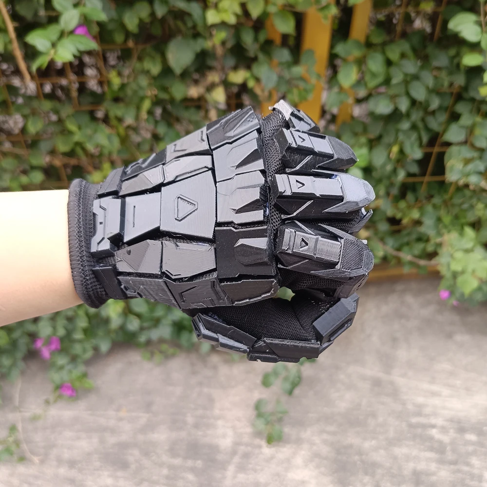 3D-Druck Handgefertigte Klebende Punk-Mechanische Handschuhe Vintage Gothic Tragbare Handschutzrüstung Unisex Techwear Cosplay Exoskelett-Handschuhe – Detail 4