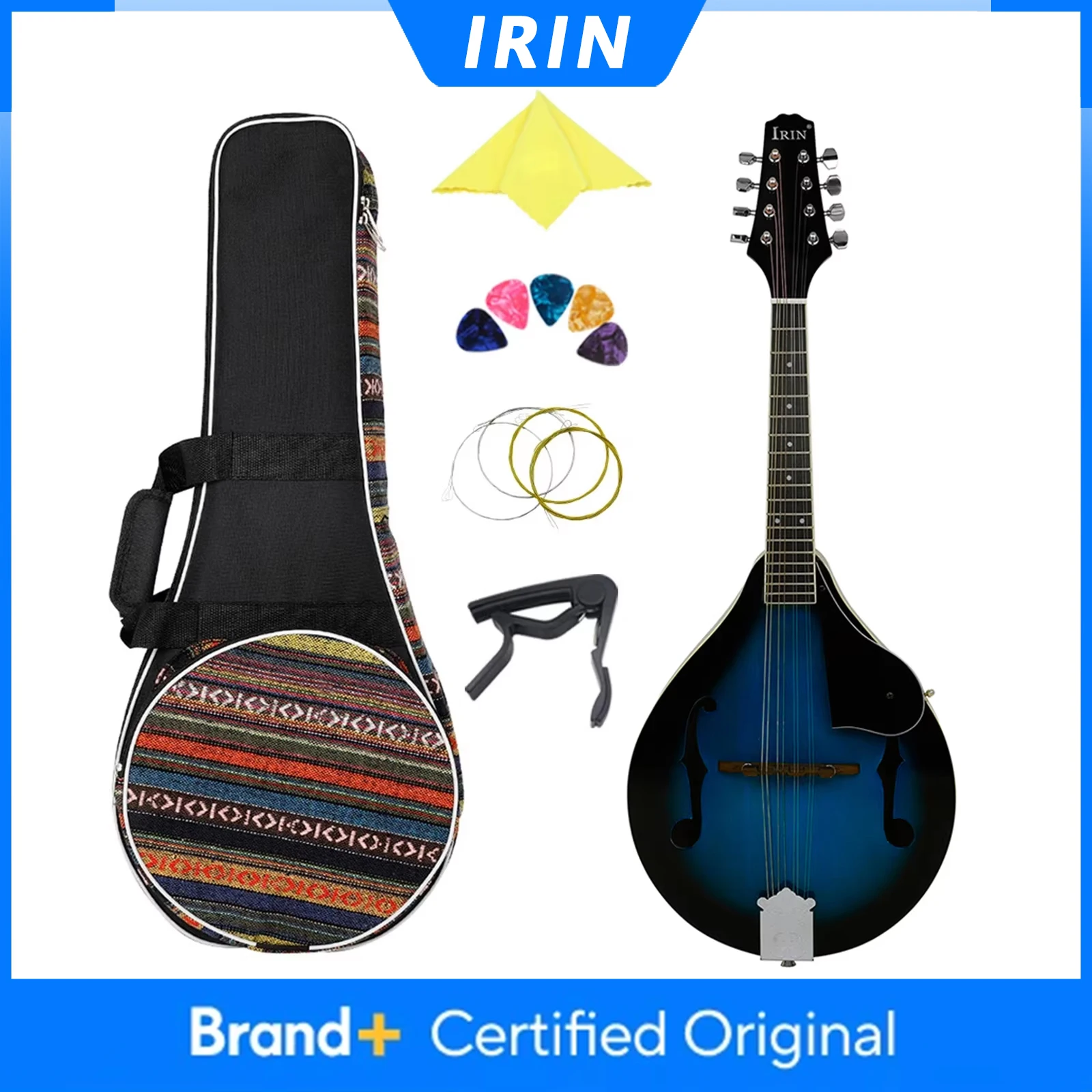 Mandolin A Style - IRIN 8 Strings Mandolin Guitar Basswood
