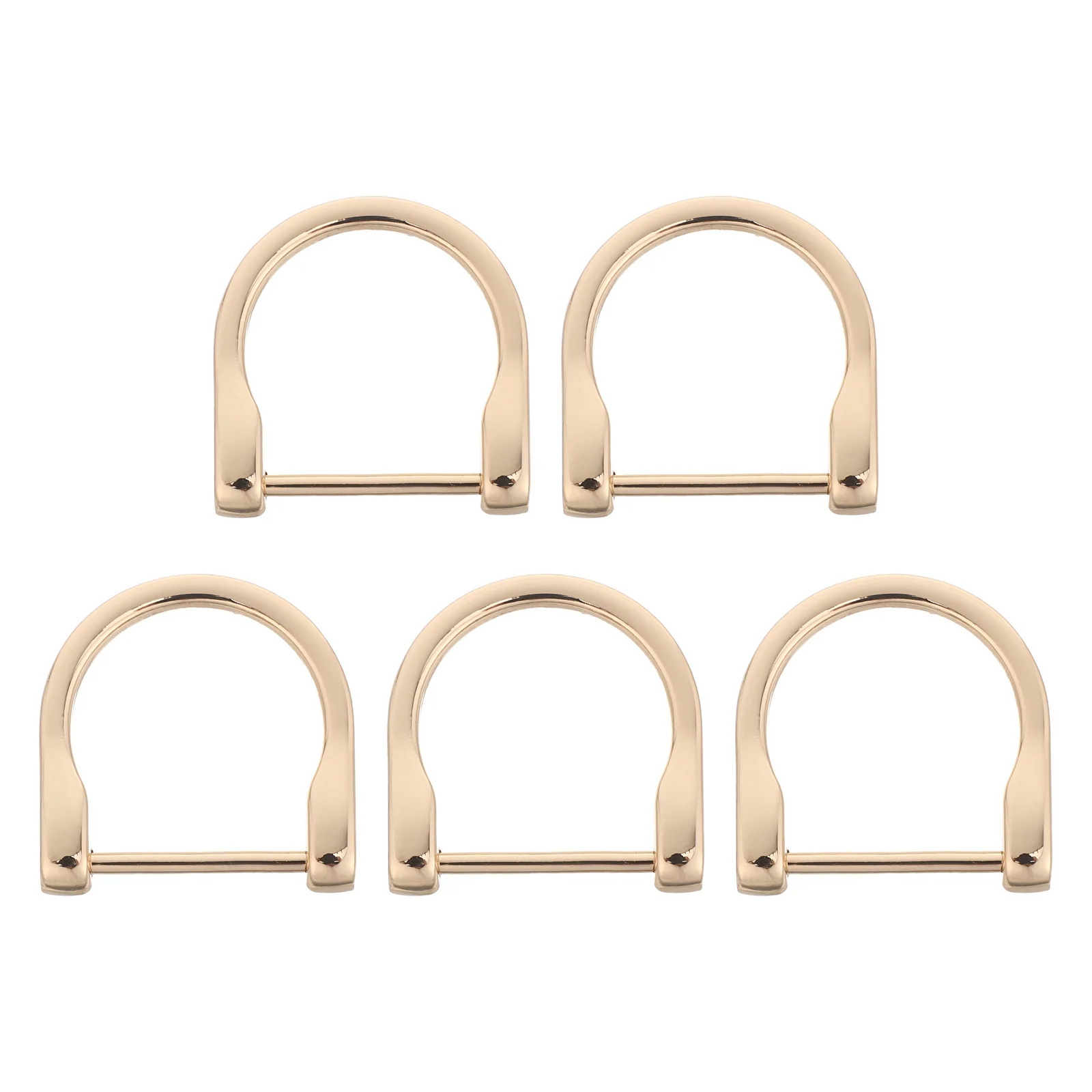 

5pcs Metal Horseshoe D-Rings Screw Shackle For Bag Hardware Purse Straps Keychain Diy Craft Repair Buckle Accessories