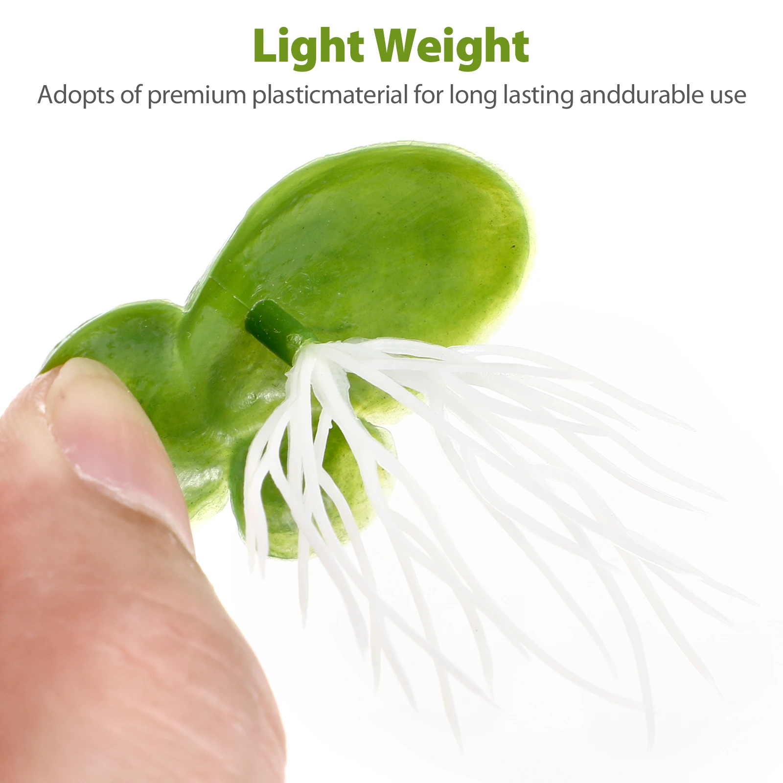 

2 Packs/36PCS Artificial Plant Duckweed Plants Outdoor Decorations Fake Small Water Leaf