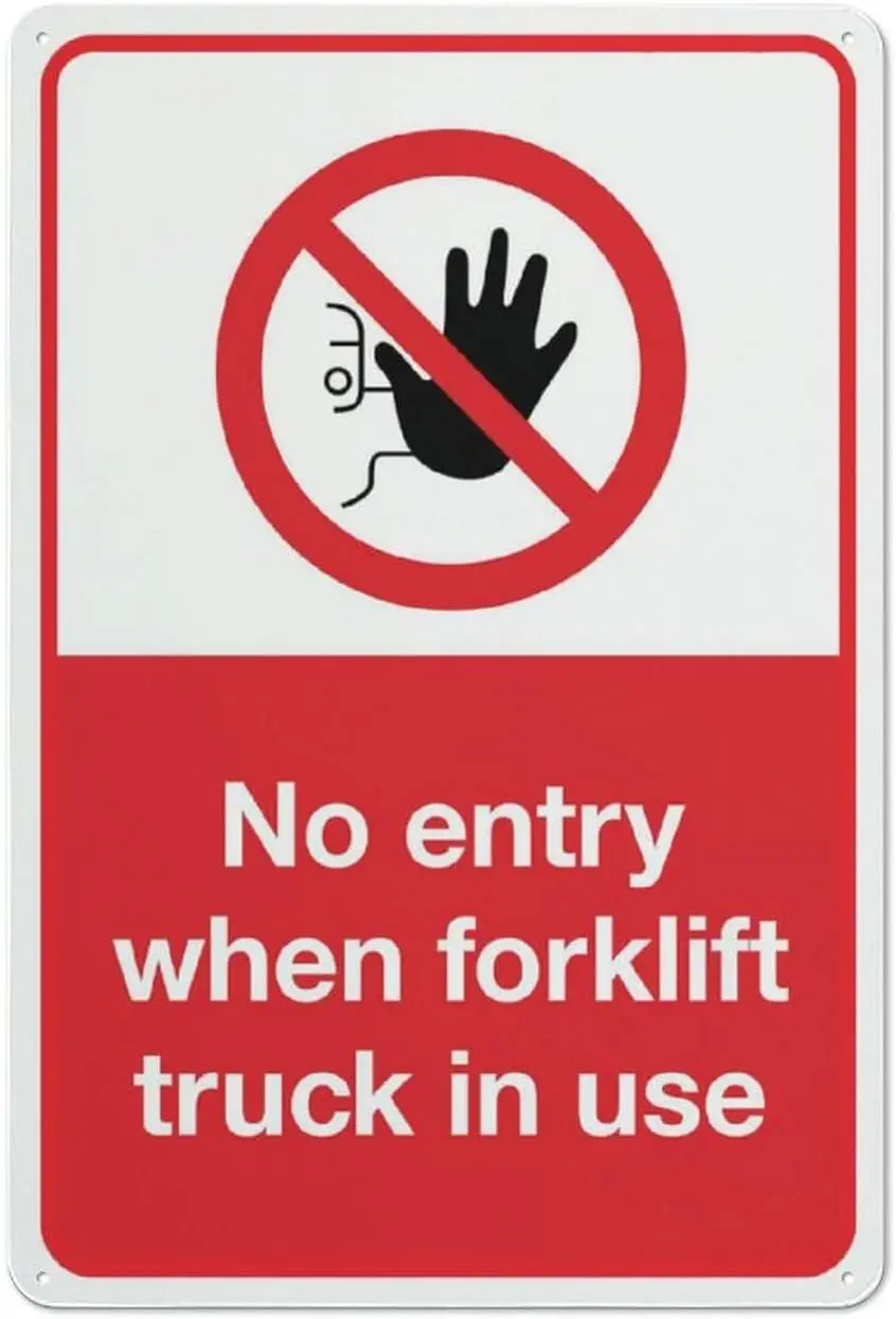 No Entry When Forklift Truck In Use Sign For Business 8