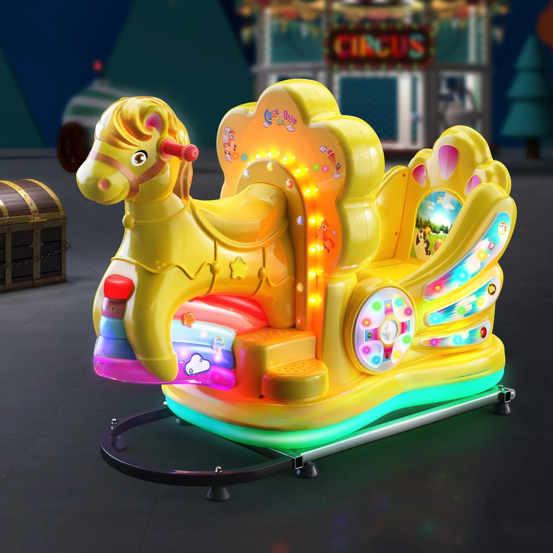 Commercial home game console coin-operated swing car amusement equipment