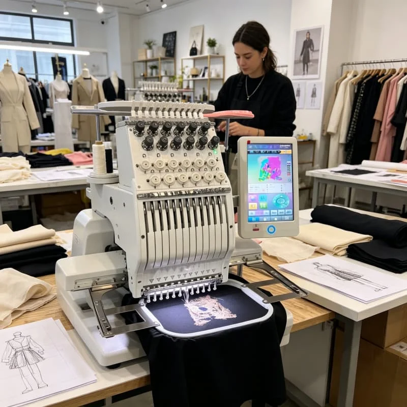YG Automatic High Speed Computerized Single Head Six Needles Embroidery Machine Tshirt Cap Hat Flat Chenille Patch Machine sale