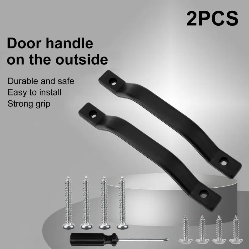 

2pcs Black Plastic Door Handles Are Suitable For RV Truck Trailers Suitcases And Caravan Catering RV Accessories And Accessories