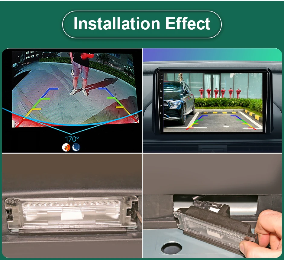 GreenYi 170 Degree 1920x1080P AHD Vehicle Rear View Camera For Renault Sandero/Dacia Sandero Stepway Logan 1/Logan 2 Symbol