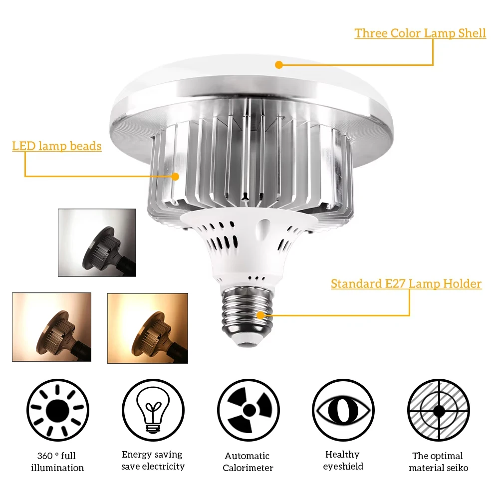 SH Professional Photography Remote Control LED Light Bulb, Adjustable Color Temperature 3800k-5500k Lighting Photo Studio Lamp