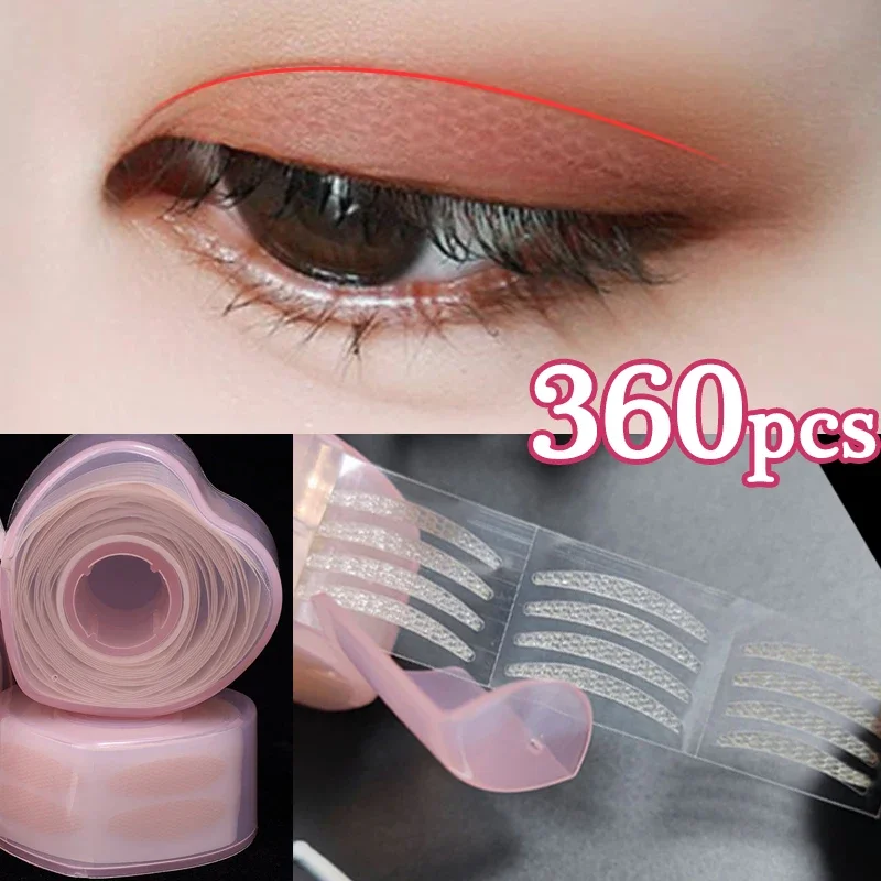 1080 Stuks Dubbele Ooglid Patches Make-Up Helder Beige Ooglid Streep Grote Ogen Onzichtbare Dubbelgevouwen Oogschaduw Sticker Beauty Eye Tool