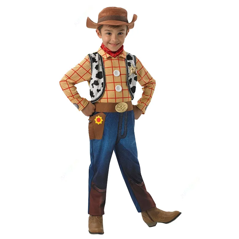 Hochwertige Anime Charaktere Kostüm Kinder Anime Sheriff Stolz Cosplay Kind Cowboy Bodysuit Kleidung Halloween Karneval Kostüme