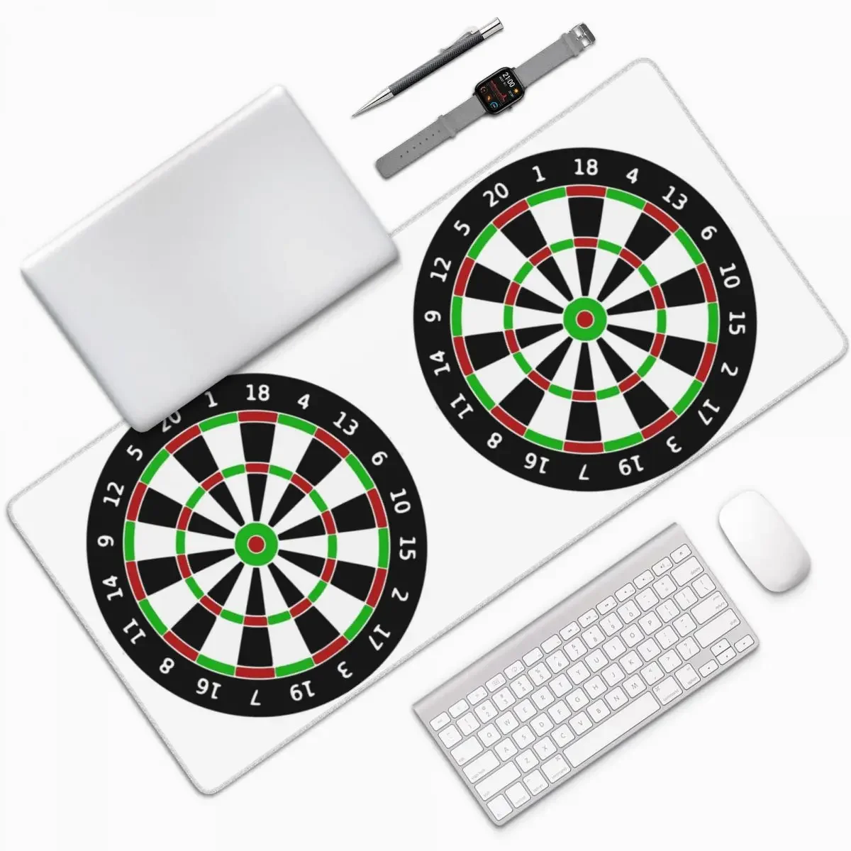 Darts Darts Dartboard Bull Large Mouse Pad Computer Keyboard Mouse Mat Gamer PC Laptop Desk Mat Office Accessories Table Mats