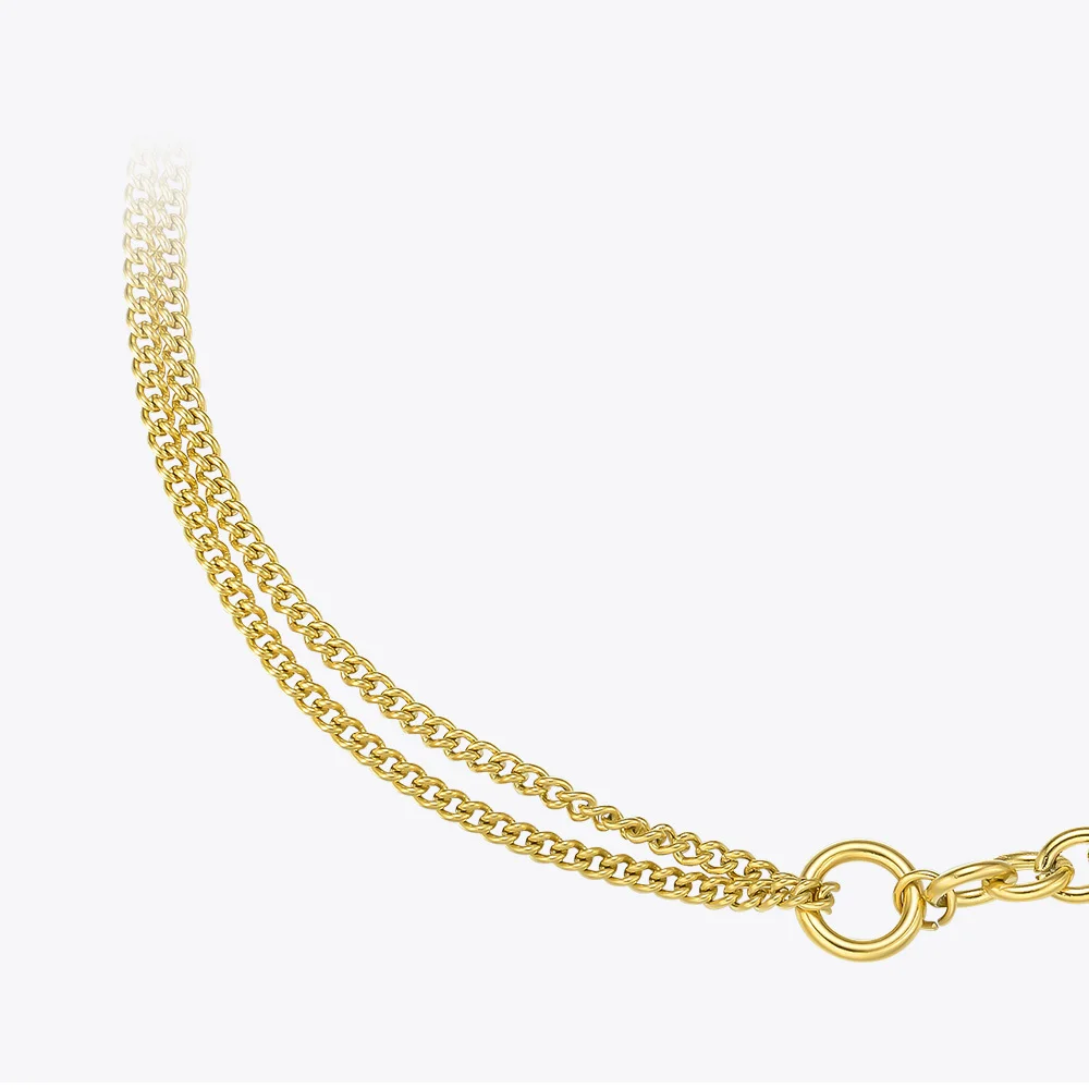 ENFASHION Link Chain Choker Necklace Women Gold Color Stainless Steel Necklaces 2020 Friends Gifts Fashion Jewelry Collier P3070