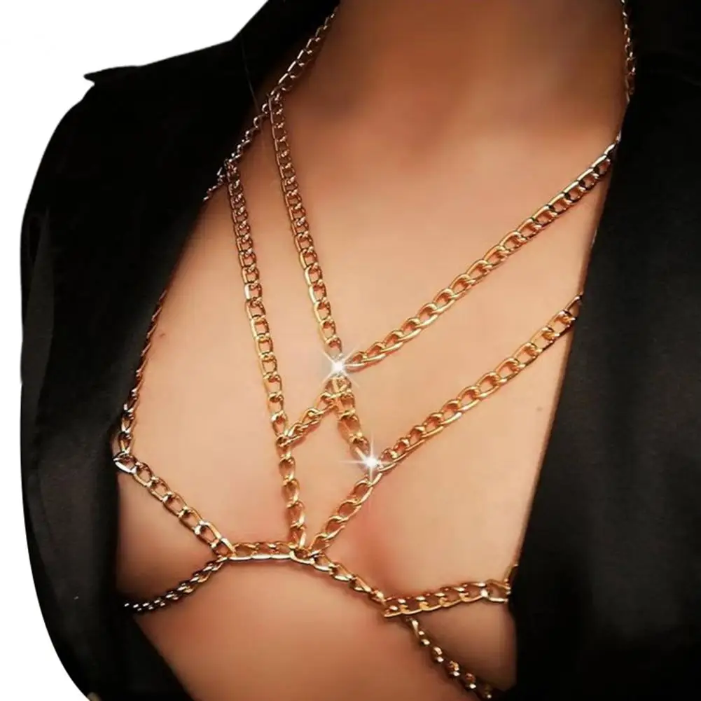 Wear at Home Long-lasting Bra Vest Halterneck Chest Chain for Gifts