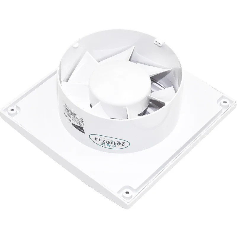مربع الحمام الزجاج المثبتة عالية الطاقة مروحة العادم المطبخ المرحاض كتم الدخان التهوية