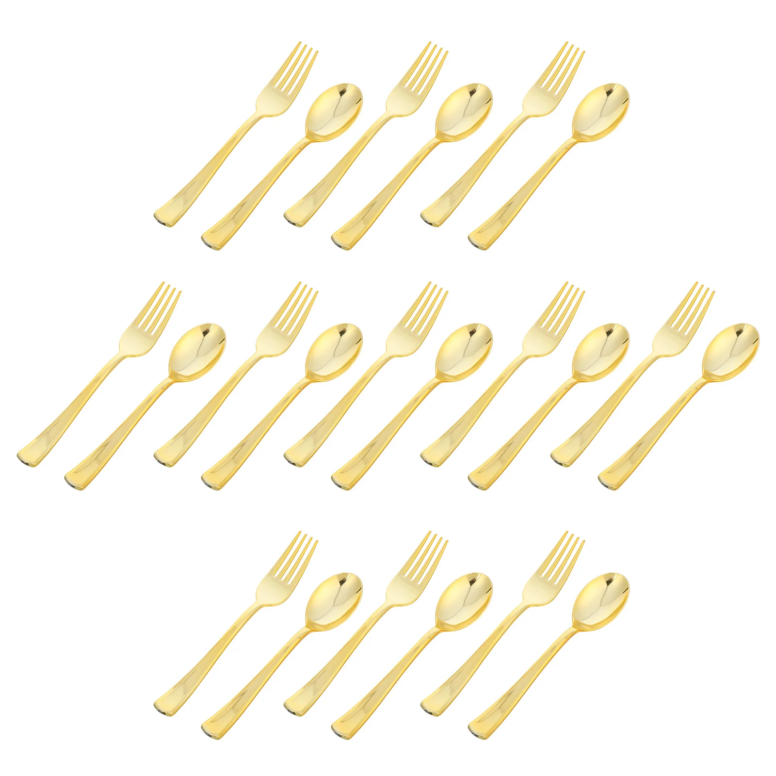 

120Pcs Gold Disposable Utensils Set Elegant Party Cutlery Forks Spoons Serving Utensils for Weddings Birthday Catering Events