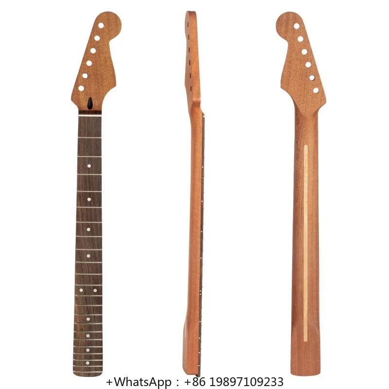 

22 frets ST Electric Guitar Neck Rose Wood Fingerboard Mahogany Core Wood Handle Mahogany Tube (with Back Midline)