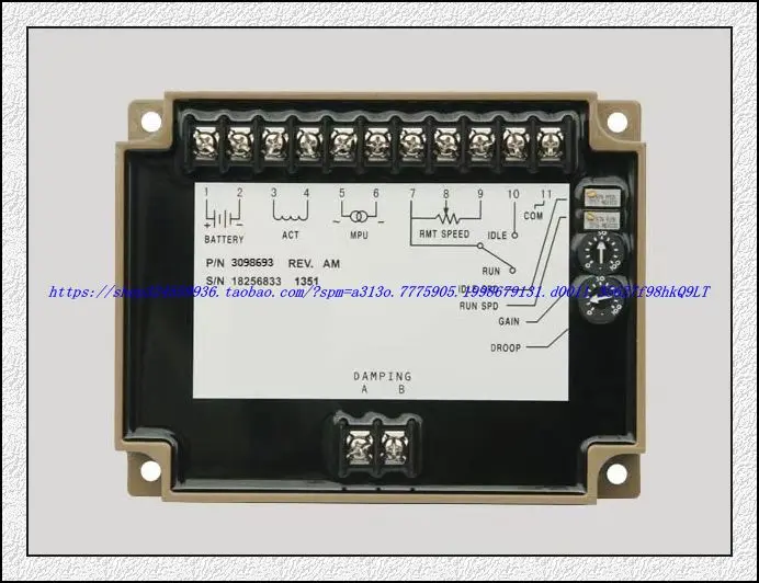 Generator Electronic Speed Control Board 3098693 Remote Governor Speed Controller