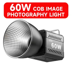 60W COB Video Dimmable Light 2700-7500K Photographic LED Light for Photo Studio Film Camera Shooting Livstreaming