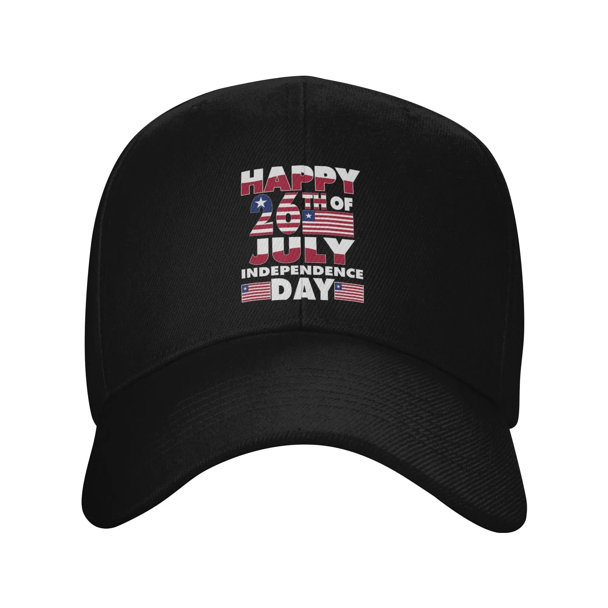 Happy National Independence Day Love Liberia Flag July 26 Unisex Baseball Caps Casual Caps Hat Summer Snapback Hat