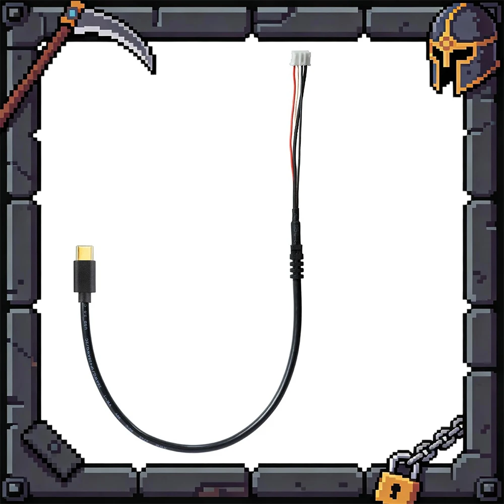 Vkbsim | Cable VKB Private Line Compatibility Gladiator NXT Series STECS series Cable(Type-C–JST)-35cm,Cable(Type-C–JST)-80cm