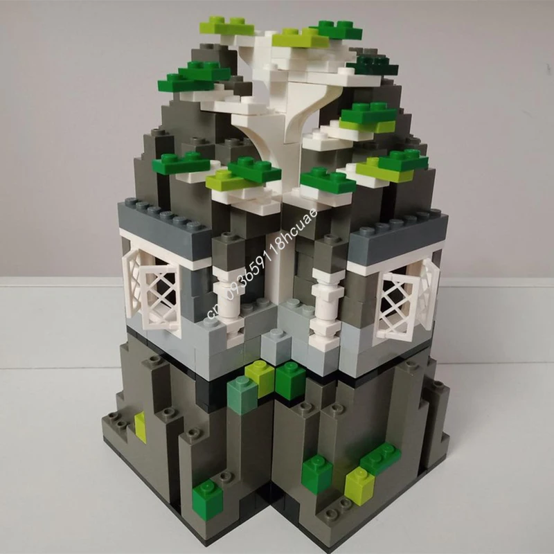 178 Uds. Torre Modular MOC casa de árbol bloques de construcción modelo niños ladrillo arquitectura creativa juguetes regalos de navidad