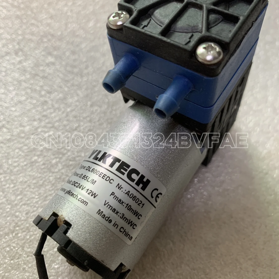 YLKTECH DC diaphragm vacuum pump gas-liquid pump DL600EEDC 24V 12W 0.65L/m second-hand