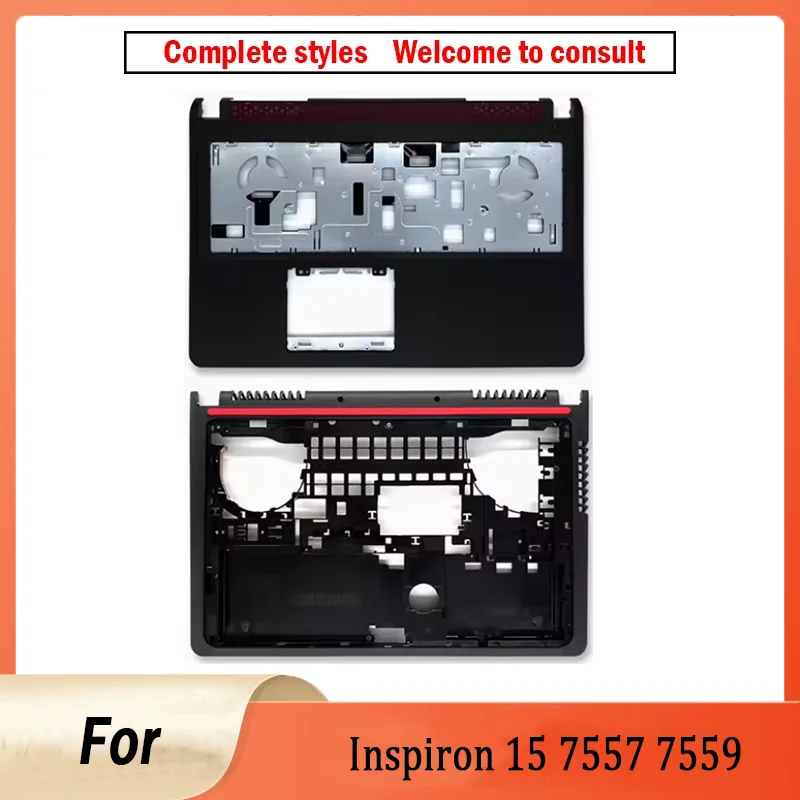 NEW For Inspiron 15 7557 7559 P57F 5577 5576 Laptop Palmrest Upper Top Cover Bottom Base Case Bottom Door Cover