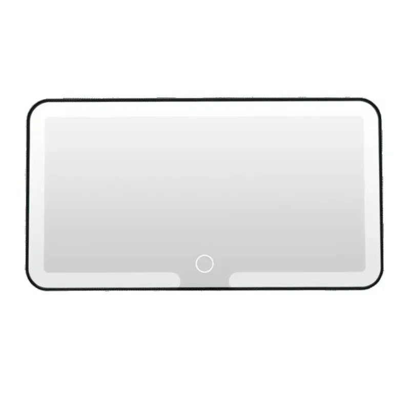 High definition car makeup mirror with Light Emitting Diode light visor fill light interior accessories fashion desktop mirror