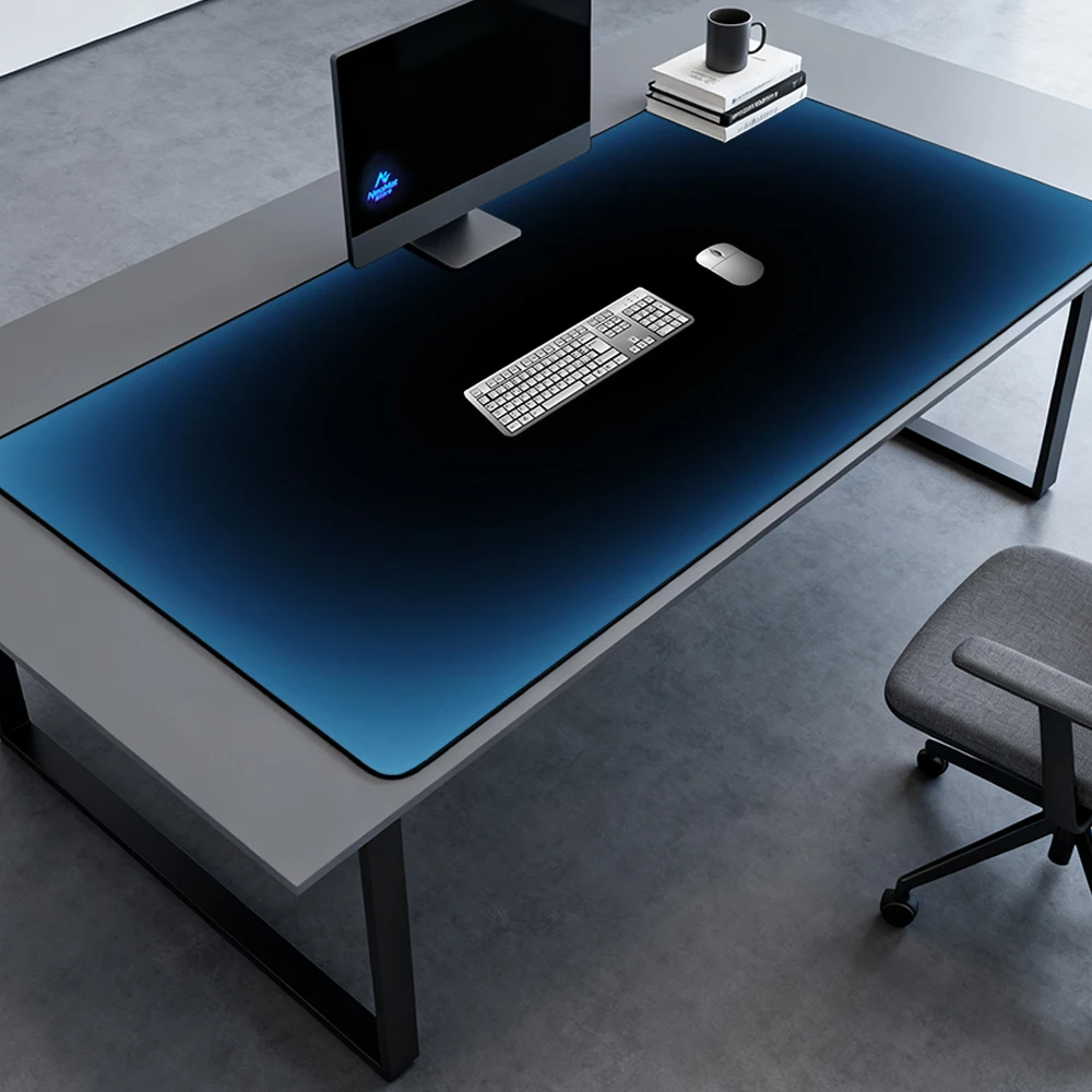 Gradient Desk Pad Mouse Mat 160x60 Black Gaming Mousepad Full Ombre Nonslip Pad Smooth Ergonomic Deskmat Mousemat Playmat Pad