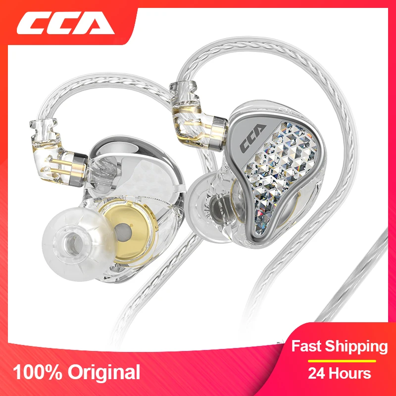 CCA Lyra Metal Wired Headphone with Microphone Hi-Fi Noice Canceling Game Bass Music Sin Monitor Headphones Earphone