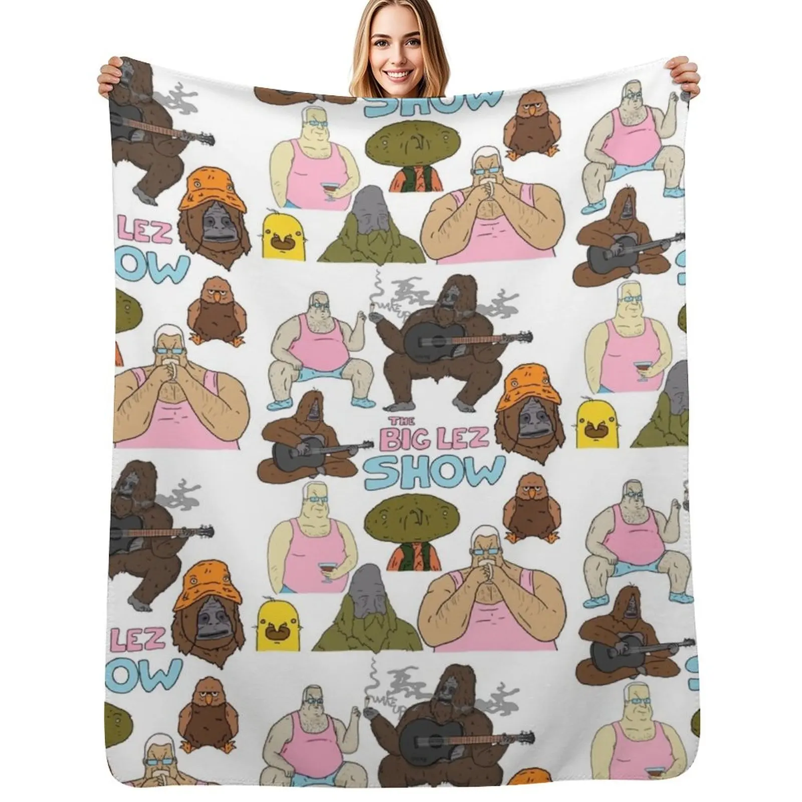 

Wadiyatalkinabeet Throw Blanket Loose Travel Decoratives Custom Blankets