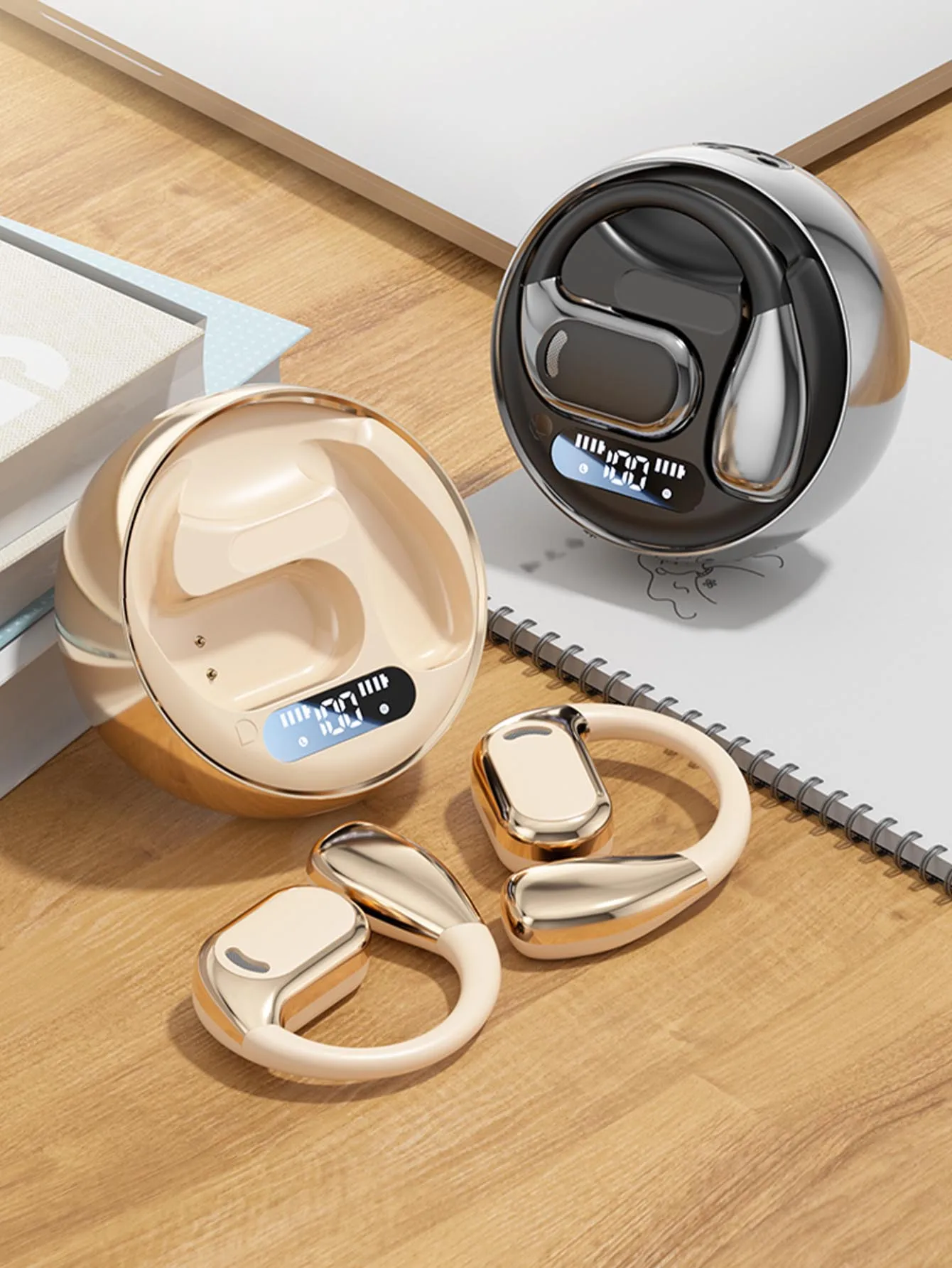 

Наушники Bluetooth без вкладышей, качество звука HiFi, длительный срок службы батареи, интеллектуальные магнитные беспроводные наушники с шумоподавлением
