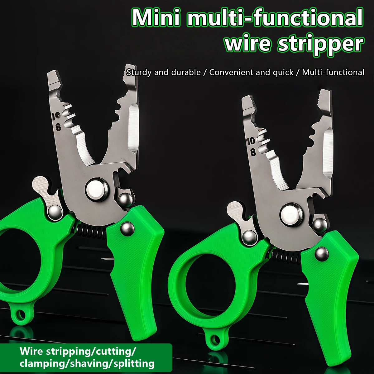 Mini Wire Strippers Pliers Multi-Function Pocket-Sized Splitting Wire Stripper Electrician Tools Cable Cutting Crimping Pliers